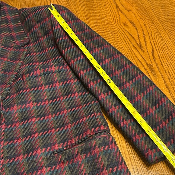 Vintage New Wool/Cashmere Plaid Blazer by Linda Allard Ellen Tracy Size 6P - Picture 9 of 9